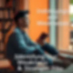 Person Reflecting on Strengths and Weaknesses A person sitting cross-legged, looking thoughtful with a journal in hand, symbolizing self-reflection and personal growth by recognizing weaknesses.