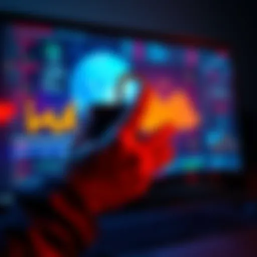 A person is locking a digital wallet on a computer screen, representing wallet security in cryptocurrency.