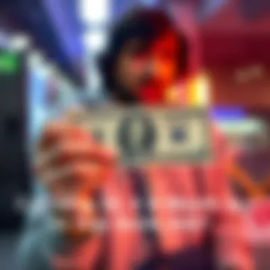 A person holding a dollar bill with a frustrated expression, symbolizing the idea of paying to skip ads