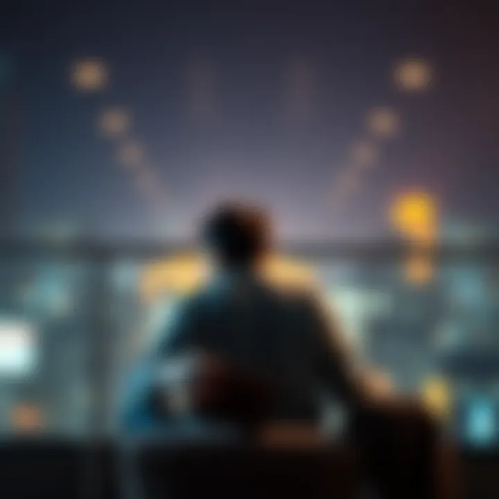 A person sitting alone, looking distressed while holding an empty wallet, symbolizing financial loss