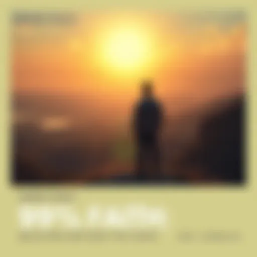A person standing on a hill, gazing at a bright horizon, symbolizing hope and belief against odds