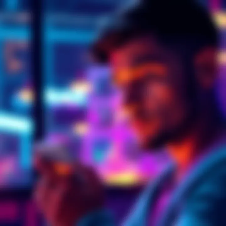 A person looking at their phone with the Raiz investment app open, considering investments for beginners.