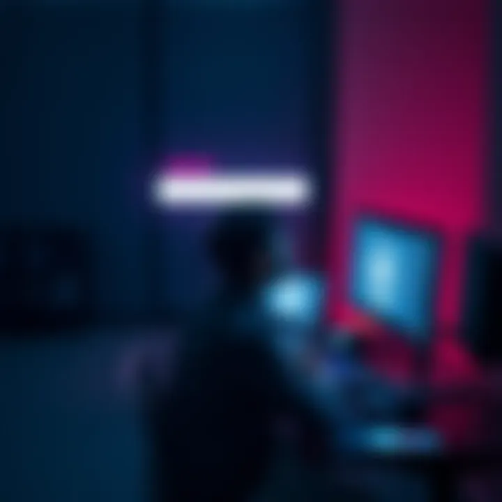 A frustrated person sits at a desk, staring at a computer screen with a buffering symbol, symbolizing internet connectivity issues.