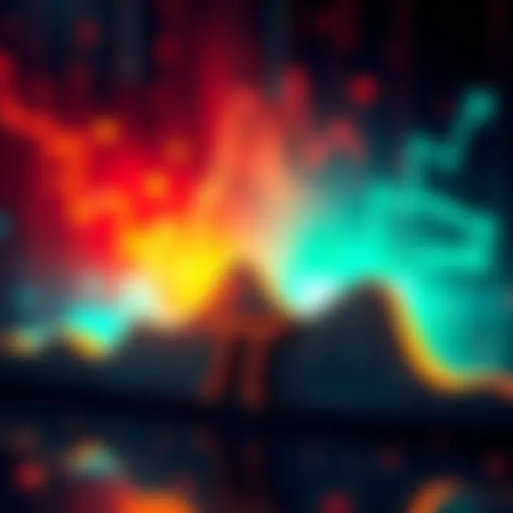 A downward graph illustrating the declining price of Pi cryptocurrency after Pi Day, emphasizing the sharp decrease in value.