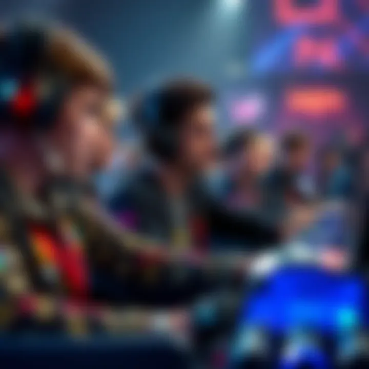 A group of players looking frustrated while playing minigame challenges in a tournament setting