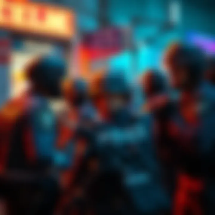 Police officers take down a cryptocurrency scam center and arrest multiple suspects involved in fraud
