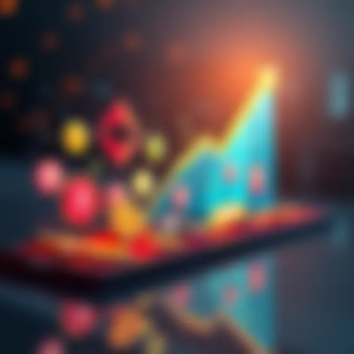 A graphic showing an upward trend in cryptocurrency payments with icons of memecoins and fintech logos like Revolut and Robinhood