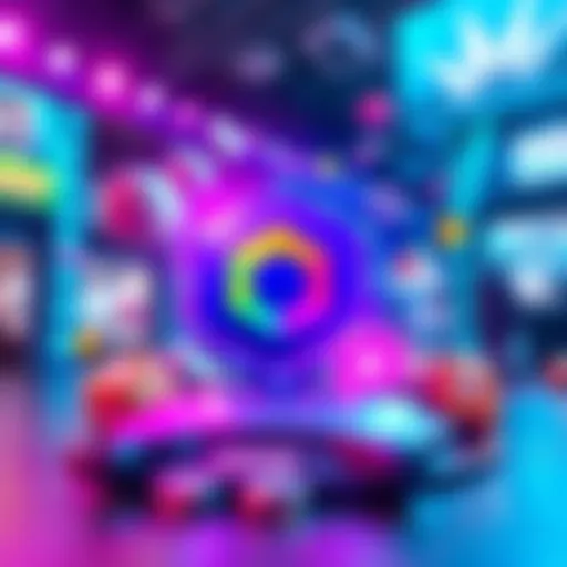 A vibrant graphic showing Polymarket's logo with symbols of betting and excitement around it, representing recent innovations.