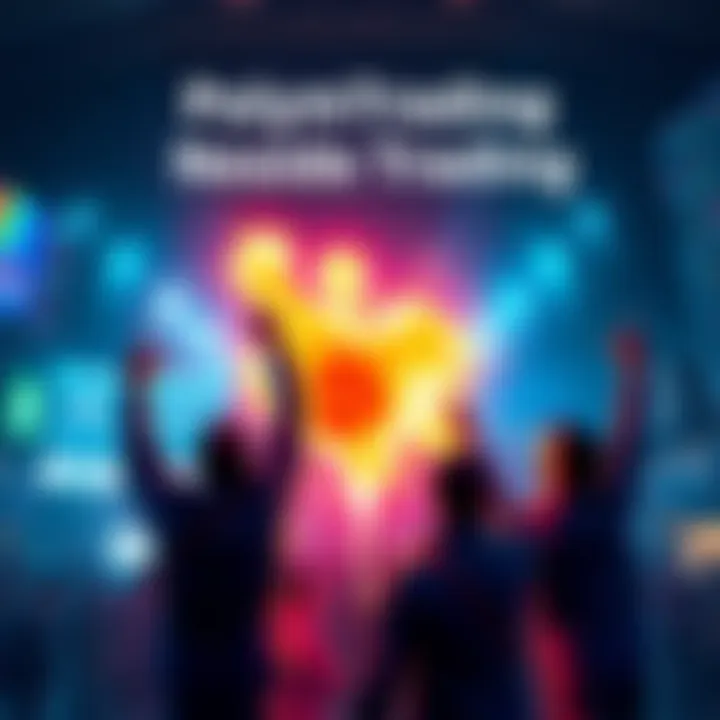 A visual representation of traders celebrating a big win on Polymarket, highlighting the topic of insider trading related to Iran strikes.