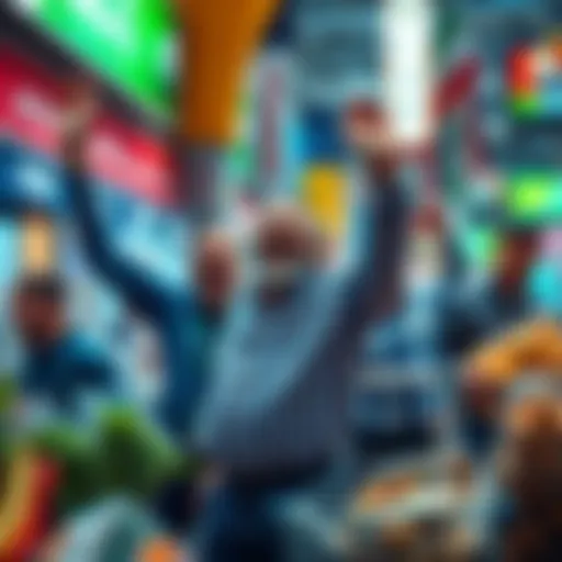 Traders celebrating a profit at Polymarket after the US-Iran ceasefire announcement