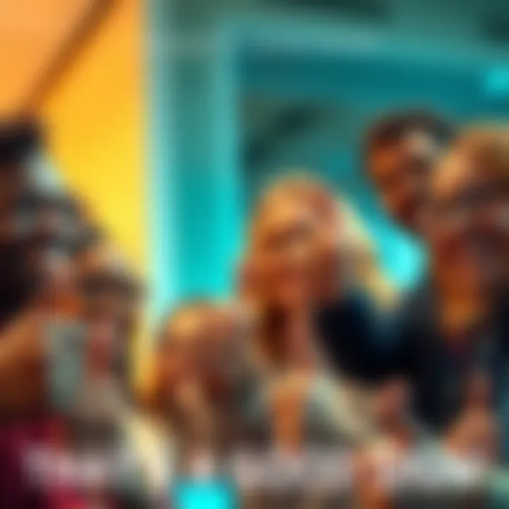 A group of diverse people smiling and giving thumbs up, representing positivity and hope.