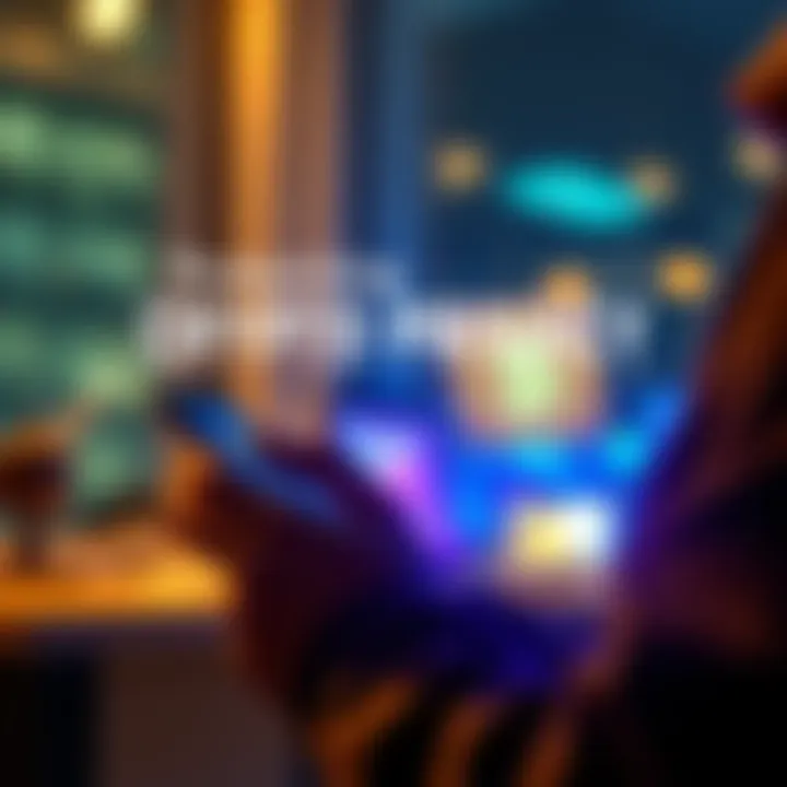 A person checking their Bitcoin wallet on a smartphone, highlighting privacy concerns in cryptocurrency transactions.