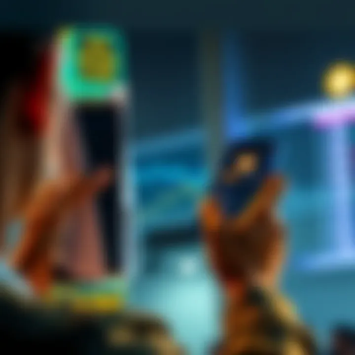 Individual holds a PlayStation 5 console while looking at Bitcoin prices on a smartphone