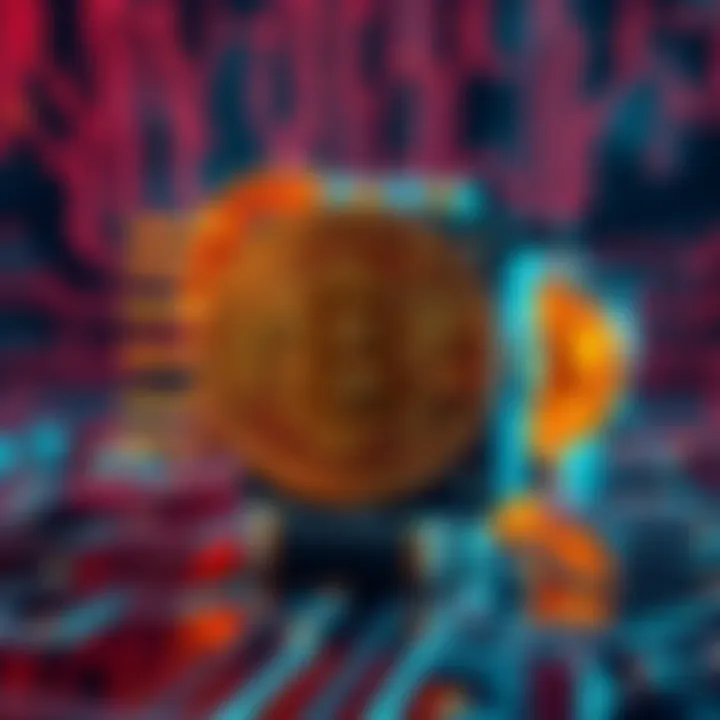 Quantum Computer Threat to Bitcoin A visual representation of a quantum computer with Bitcoin symbols, highlighting the potential risks to Bitcoin's security.