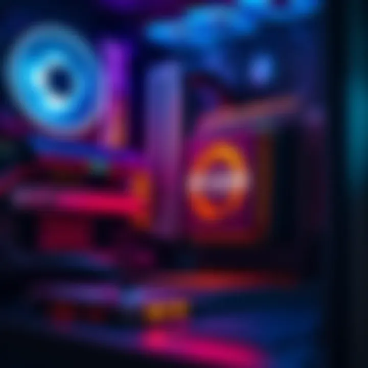 A computer setup showing high-speed RAM modules next to a Ryzen CPU, illustrating the effect of RAM speed on hashrate performance.