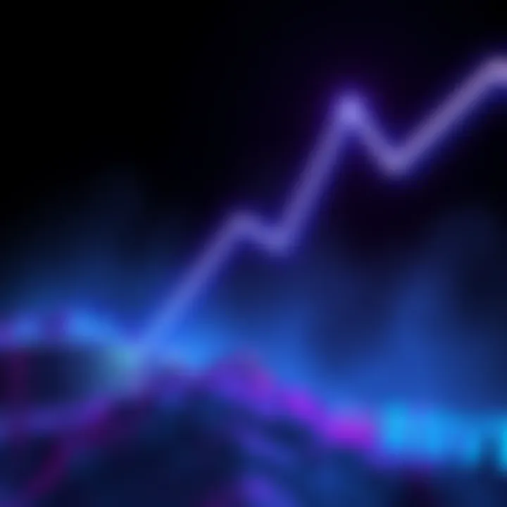 A graphic representation of a steep decline in RAVE cryptocurrency value, showing a downward trend line with a dark background and a dollar sign symbol fading away.