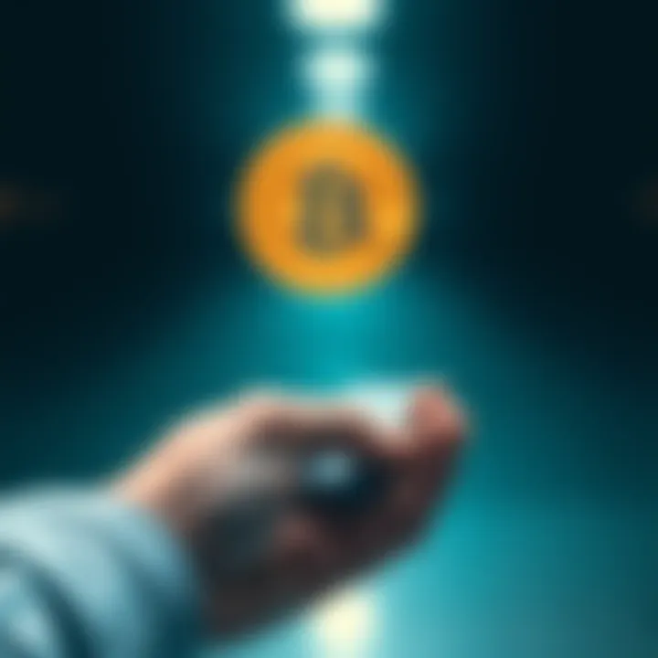 A person entering their 12-word recovery phrase on a new Trezor device to regain access to their bitcoin.