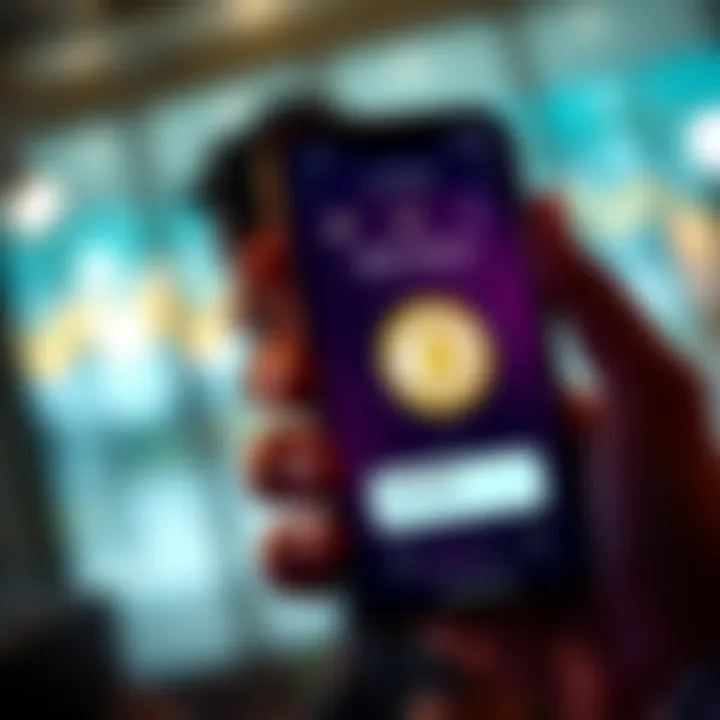 A person looking at a phone displaying Trust Wallet with a staked ONE token graphic