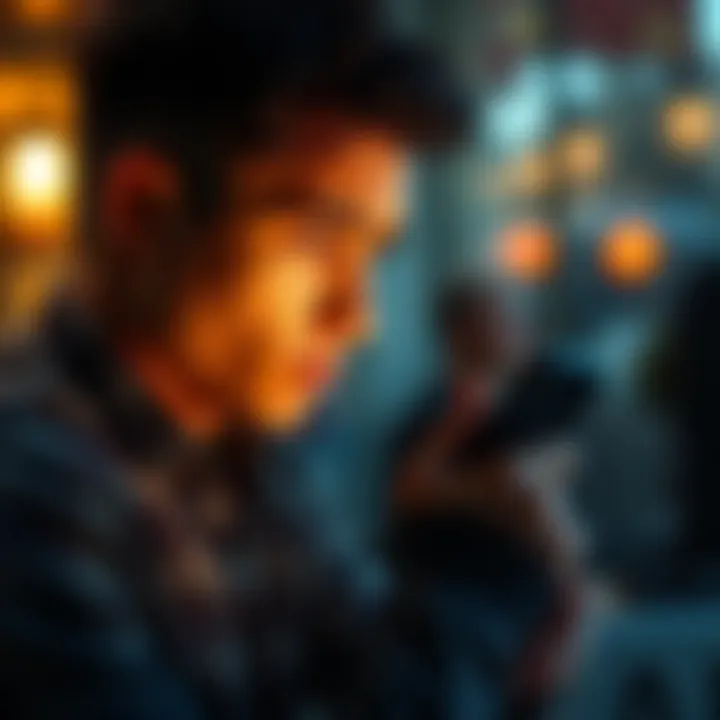 A person looking at their phone, frustrated about losing their Trust wallet recovery phrase after switching devices.