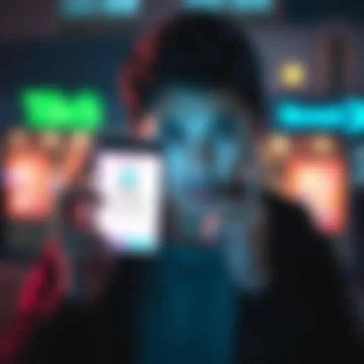 Revolut Account Restriction A person looking concerned while checking their phone with Revolut app open, showing a notification about account restriction after a transfer.