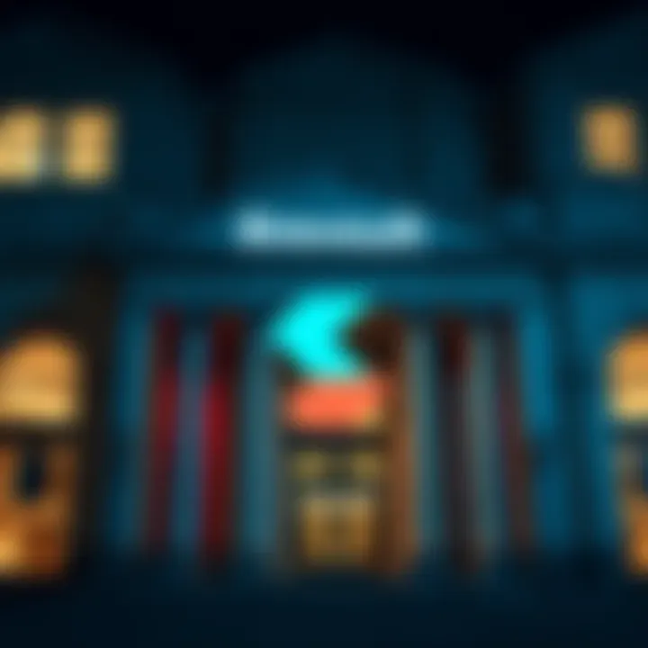 Revolut logo on a bank building symbolizing its full UK banking license status