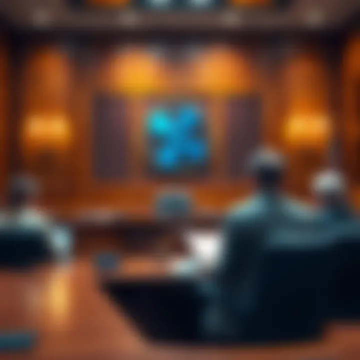 Ripple Labs and SEC representatives in court discussing settlement approval