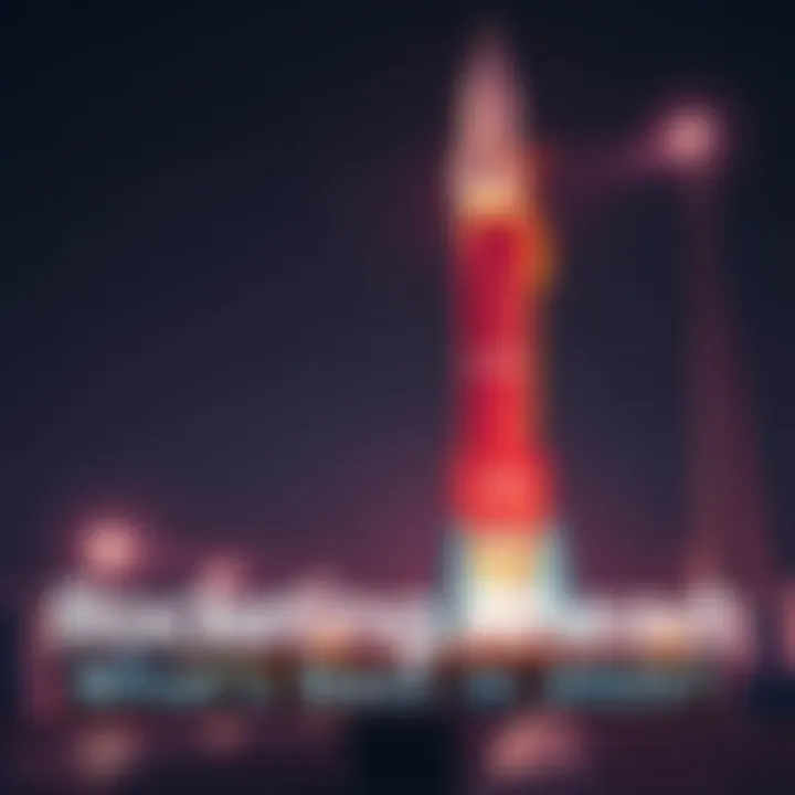 A rocket ready for launch at a space center, showcasing excitement for advancements in 2025.