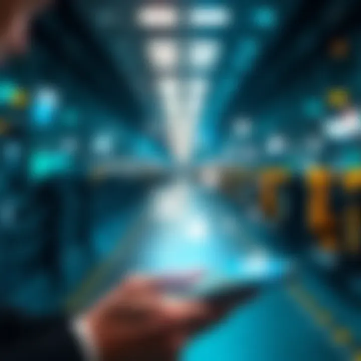 A modern person using a tablet to connect with various digital tools and services, representing RoundTrip technology and its impact on operations and user experiences.