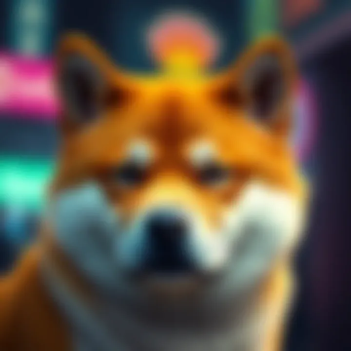 A Shiba Inu dog with a sad expression, symbolizing the loss felt by Shiba Coin investors after recent market declines.