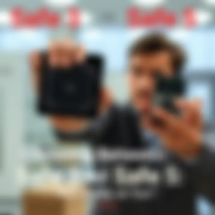 Safe 3 vs Safe 5 Comparison A person holding the Safe 3 model in one hand and the Safe 5 model in the other hand, looking thoughtfully at both devices.