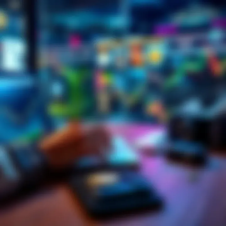 A person comparing options for storing cryptocurrency, like exchanges and cold wallets, with a laptop and a wallet on the table.