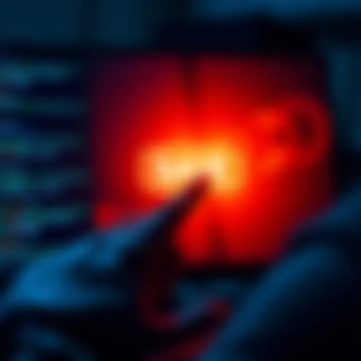 A person clicking the save button on a computer screen, ensuring their work is backed up.