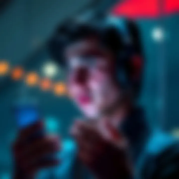 A person looks worried while checking their phone for scam alerts regarding faux whale groups and cryptocurrency scams.