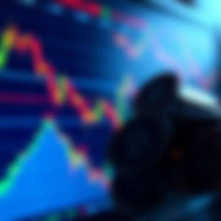 A computer screen displaying a trading chart with various scamcoin prices and trends, depicting market fluctuations.