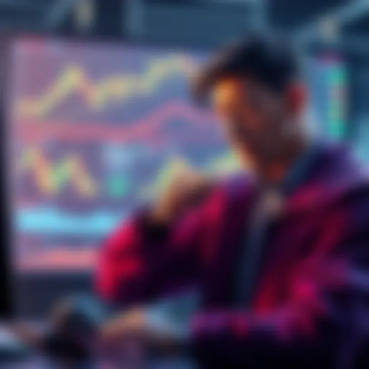 Scottie Pippen looking at charts and graphs related to Buttcoin trading