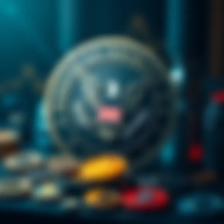 Graphic showing the SEC logo with various crypto coins labeled as digital commodities.