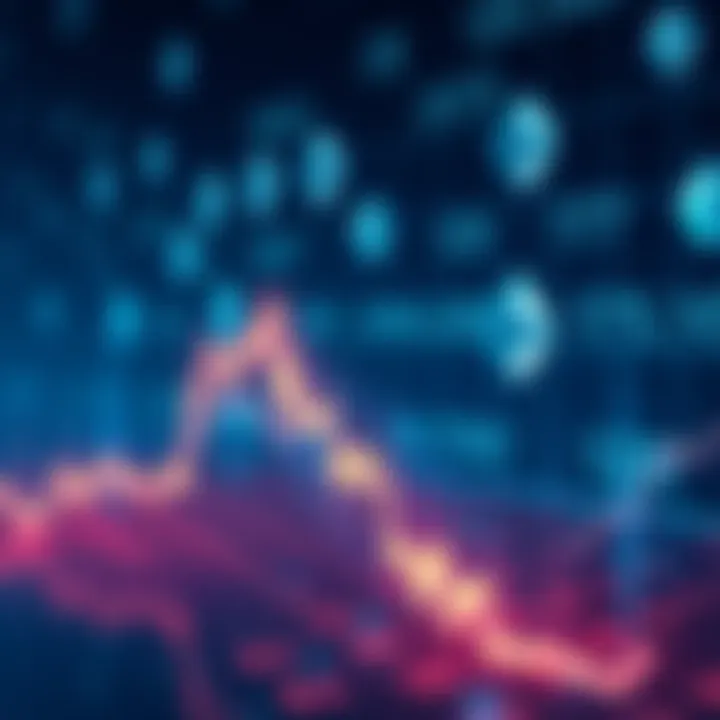 A visual representation of Sharplink's $734 million loss amidst rising Ethereum staking profits, showing a downward trend chart with Ethereum symbols in the background.