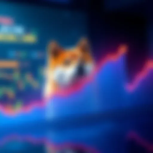 Graph showing a significant increase in Shiba Inu coin value with an upward trend line, symbolizing market optimism.