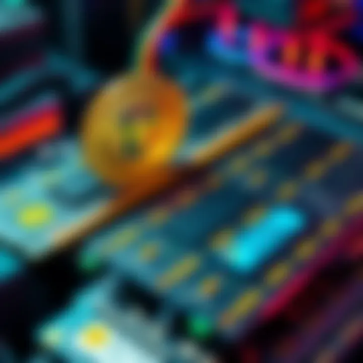 Illustration showing computer parts with RAM chips and a Bitcoin symbol being replaced by 3x DRAM modules, highlighting the transition in tech investment.
