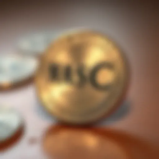 A shiny coin on a wooden surface, showing potential error with unique features