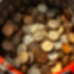 90% Silver Dime Hoard A collection of unsearched, vintage 90% silver dimes in a container, including Barbers, Mercuries, and Roosevelts, weighing 13.675 lbs.