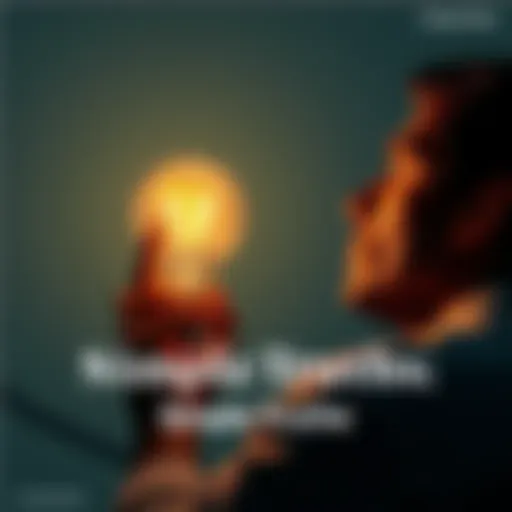 A person pondering over a light bulb representing everyday insights and obvious truths.