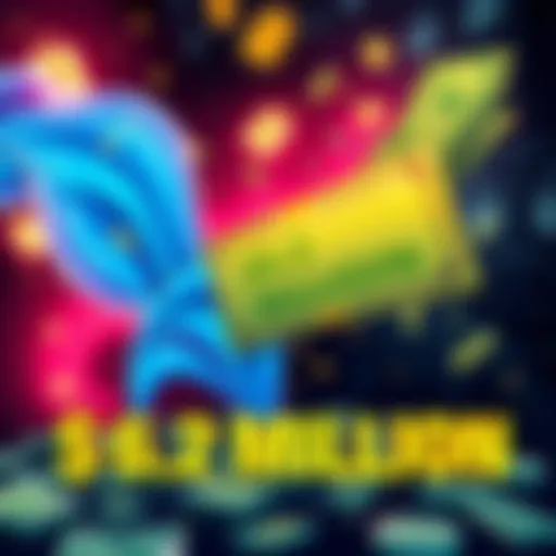 Illustration showing cash flow representing $6.2 million being laundered through Tornado Cash, with security symbols in the background