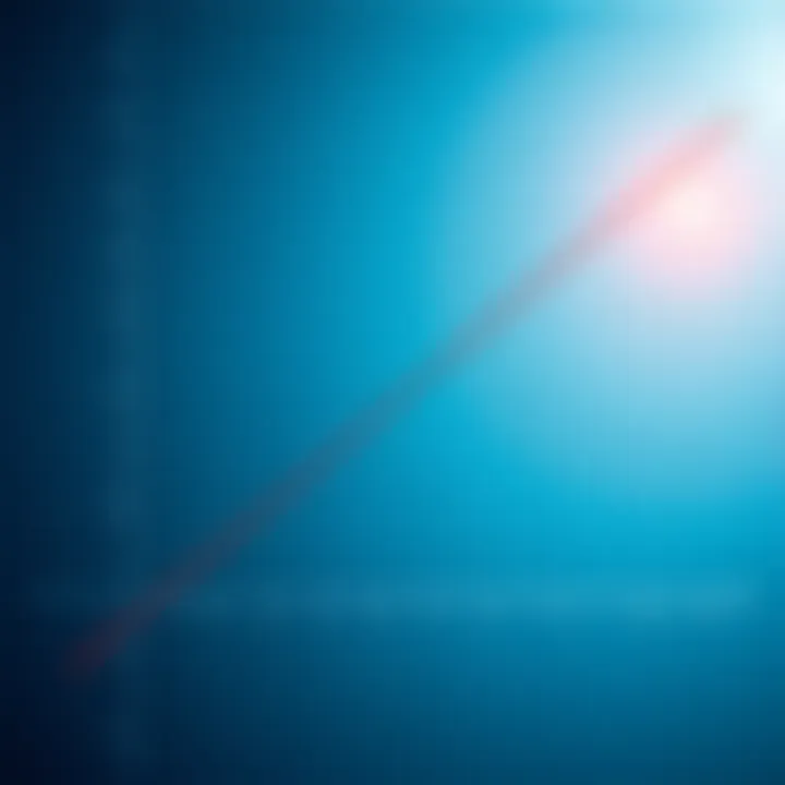 A simple graph illustrating the slope of a line represented by the equation Y=mx+b.