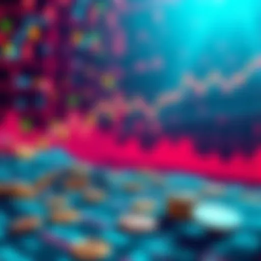 A visual representation of a coding error leading to a financial loss in cryptocurrency, with digital currency symbols and falling graphs in the background.