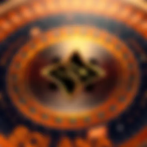 A close-up view of the Solana logo representing its significance in the crypto market.