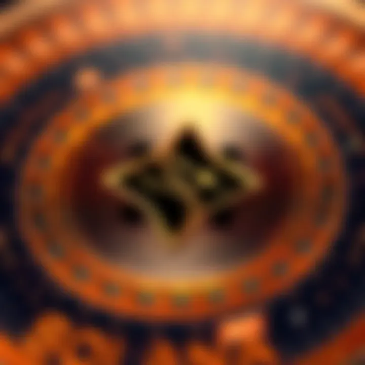 A close-up view of the Solana logo representing its significance in the crypto market.