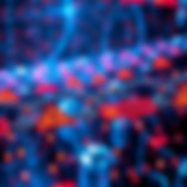 A visual representation of Solana blockchain with error signs indicating validator downtime issues.