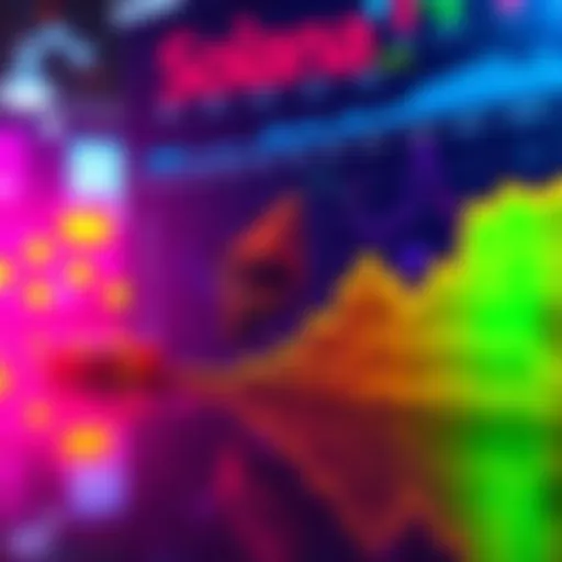 Graph showing Solana overtaking Ethereum in stablecoin volume market share with an upward trend