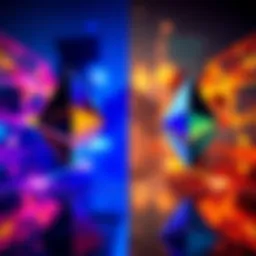 A graphic showing the differences between Solana and Ethereum in DeFi usability